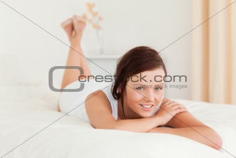 Gorgeous Relaxed woman on her bed