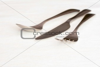 Fork, knife and spoon 