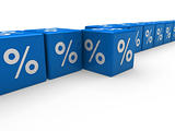 3d blue sale cube percentage