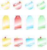 colored shining vector stickers