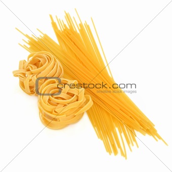 Tagliatelle and Spaghetti Pasta