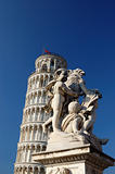 Putti fountain and leaning tower