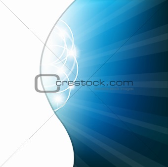 Abstract Blue Background, Vector Illustration