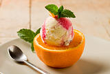 Ice Cream on Orange