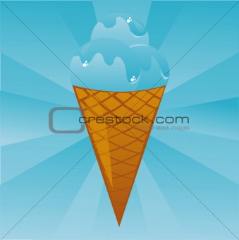 blue ice-cream background