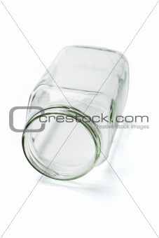 Empty glass container