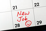 Mark the calendar to go to a new job