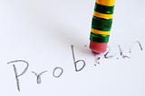 Erase problem concept of solving the problem