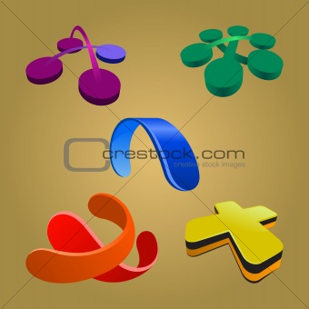colorful abstract shapes