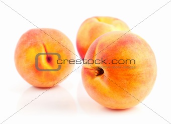 fresh peach fruits