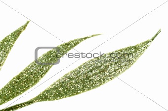 Abstract Glitter Leaf Shape Background