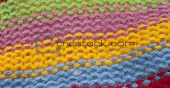 Striped Knit Fabric Texture Background