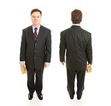 Businessman Front and Back Views