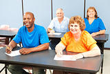 Happy Smiling Adult Education Class