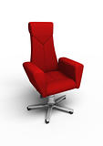 Red office armchair