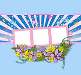 picture frames decorated with flowers 