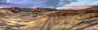 Painted Hills in Oregon Panorama