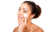 Facial cream beauty treatment