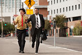 Businessmen In A Hurry
