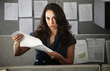 Frustrated Woman Office Worker