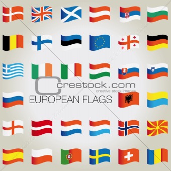 vector european country flags