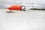 Orange business jet