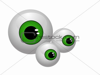 eyeballs  isolated vector