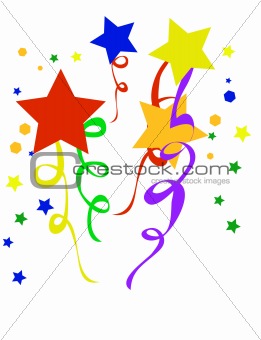 Abstract holiday background. Vector illustration confetti