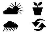 vector logo elements set environmental