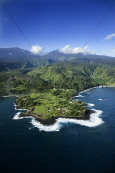 Aerial of Maui.