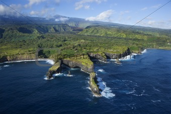Hawaiian coastline.