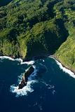 Aerial of Maui coast.