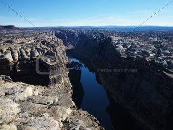 Utah Canyonlands aerial.