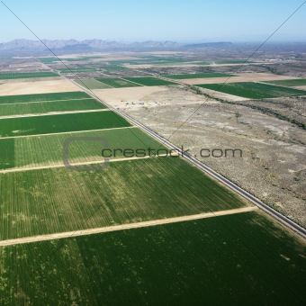Farmland aerial.