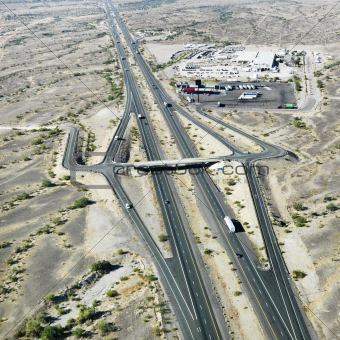 Arizona desert interstate.