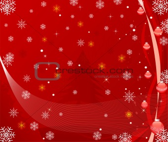 Abstract  Christmas background  - vector