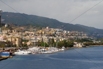 View of mediterranean coast