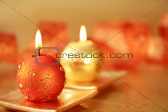 Beautiful Christmas candles