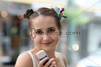 Girl with a phone