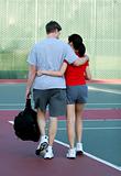 Tennis court romance
