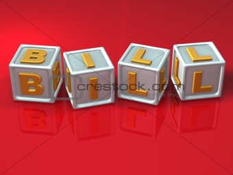 Block letters - 3d concept illustration