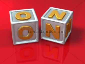 block letters - 3d concept illustration