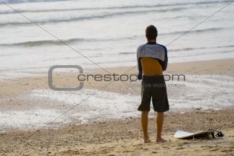 Surfer at the beach