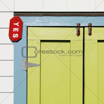 Colorful door detail.
