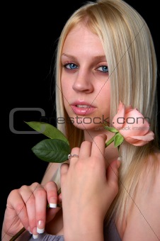 Woman and Rose