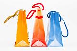 Christmas colorful paper bags