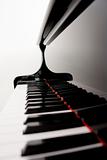 Blurred Piano Keys