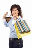 Woman holding shopping bags
