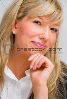 Beautiful smiling young woman