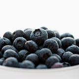 Blueberries in bowl.